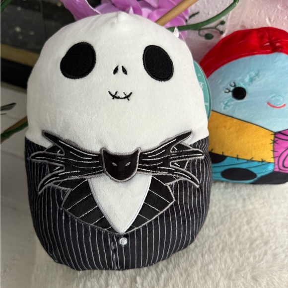 2024 Jack & Sally Skellington Nightmare Before Christmas 8" Squishmallow NWT - Picture 2 of 7